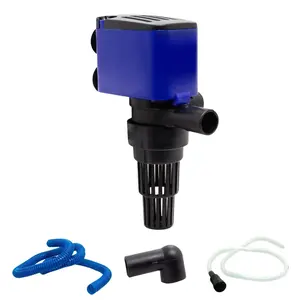 Aqua Dream 475 GPH Versatile Water Pump for Aquariums & Hydroponics with Power Filter Aeration Connector Secure Suction-Cup Base for Freshwater Use