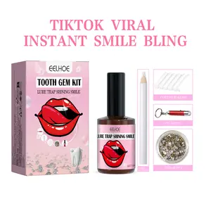 EELHOE Whitening Instant Smile Charm Tooth Gem Kit - Removable, Reusable DIY Accessory for Girls, No Glue Damage, Ideal for Nightlife Looks