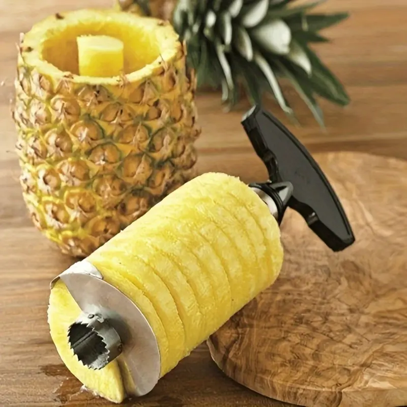 Stainless steel pineapple knife vegetable fruit cutter pineapple peeler core pulling pineapple separator pineapple slicer pineapple peeler Kitchen Gadgets