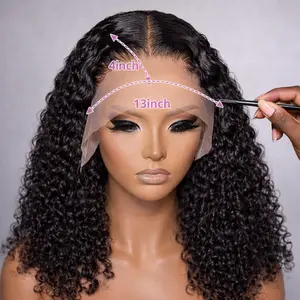 13x4 deep wave lace front wig