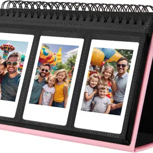 Mini Photo Album Instax Mini Camera 96 Pockets Photo Album Polaroid Leather Desktop Display Album Instax Mini 2x3 Photo Albums