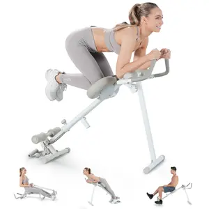 WONDER CORE Pro Max, 4-in-1 Exercise Equipment Rowing Machine, Leg Press Machine, Ab Glider Machine, Roman Chair, Fitness Equipment for Abdominal & Core Strength Training