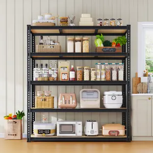 Mraeer Garage Shelves 5-Tier Metal Storage Shelving Unit Adjustable Garage Storage Shelf for Craft Warehouse Pantry Basement Durable Steel Stand Organiser Racks #Summervibes