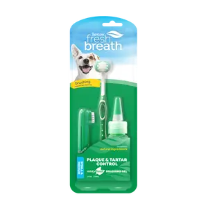 TropiClean Fresh Breath Oral Care Kit for Dogs