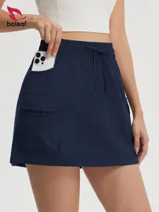 BALEAF Skorts for Woman Hiking Athletic Skort Skirt with Pockets High Waisted Golf Travel Cargo Skirts Water Resistant UPF 50+