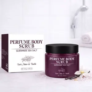 1 Box Sea Salt Scented Scrub (Purple Version) Amber & Vanilla Body Scrub