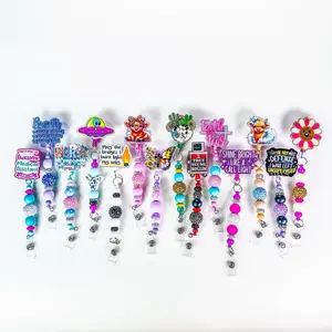 Beaded Retractable Badge Reels Collection 2