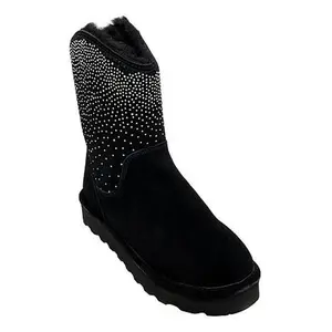 BEARPAW® Glam Platform Low Suede Boot with Rain Repellent