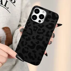 Liquid Large Hole Leopard Print Shockproof Phone Case Cover for iPhone 15 15 Plus 15 Pro 15 Pro Max 11-16 Promax, Gift for Family & Girlfriend