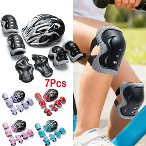 Kids Safety Gear Set, Protective Gear, Adjustable Helmet, Knee & Elbow Pads, Wrist Guards, Full Protection for Skateboarding, Cycling, Scooting