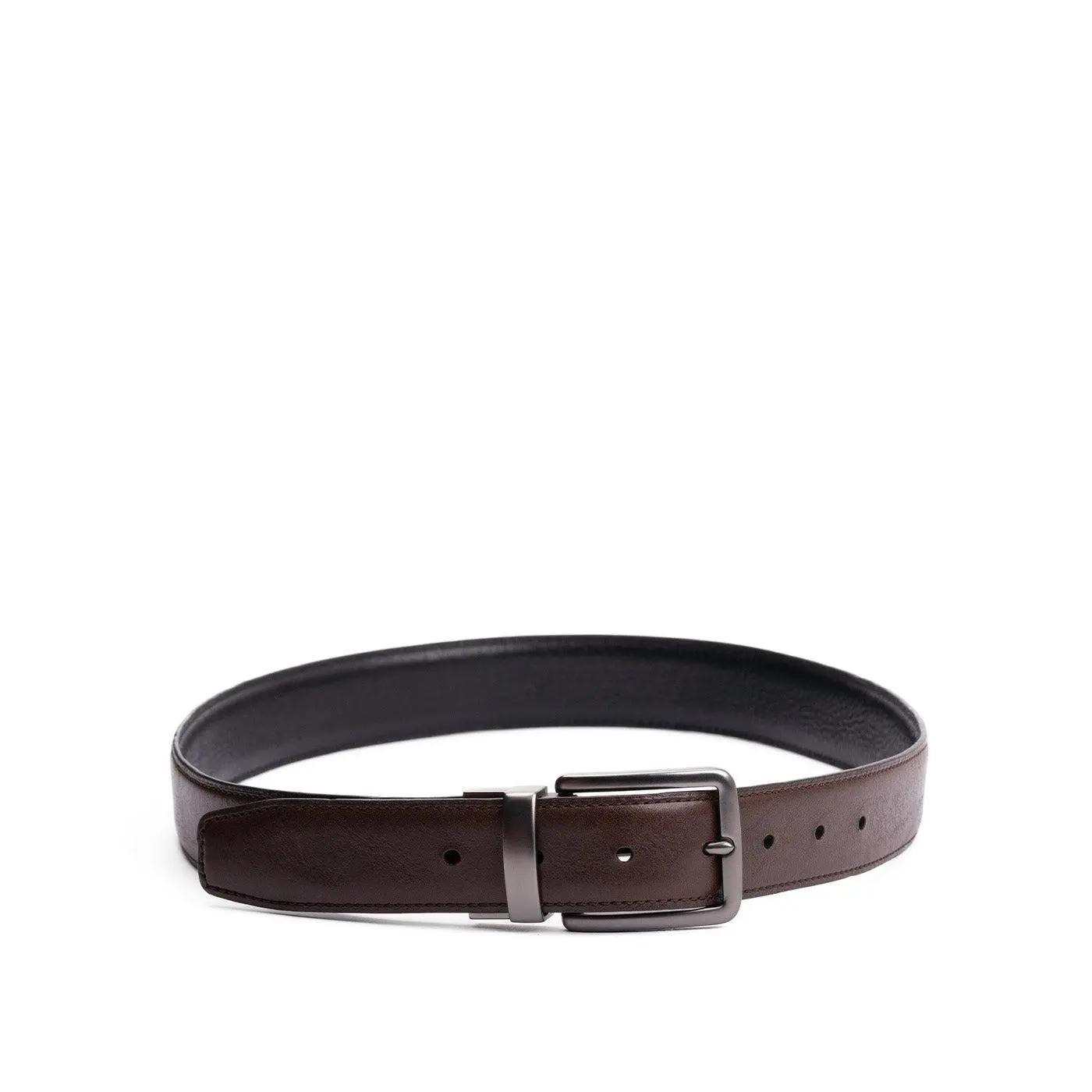 Portland Leather Men's Italian Reversible Belt - Two Style Options - Leather Belt, Reversible Design, Adjustable Fit