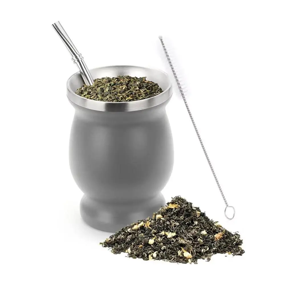 Stainless steel Madai cup, gourd shaped tea cup, water cup, South America Argentina big belly insulated cup, Reusable Portable Thermos, Stainless Steel Flask, Thermal Flask