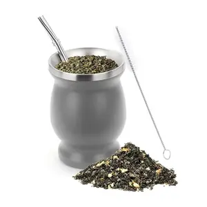 Stainless steel Madai cup, gourd shaped tea cup, water cup, South America Argentina big belly insulated cup, Reusable Portable Thermos, Stainless Steel Flask, Thermal Flask