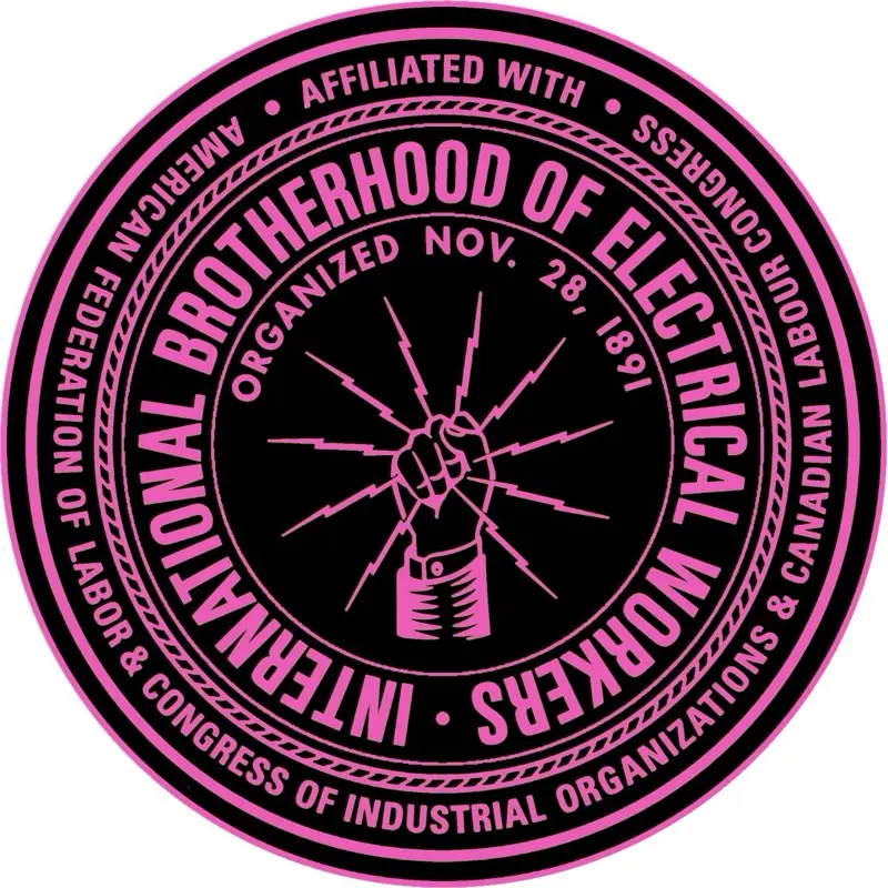 Electrical sticker 3x3