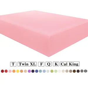 NTBAY Fitted Sheet Only - Brushed Microfiber Deep Pocket Fitted Sheet - Soft, Wrinkle-Free, Fade-Resistant, Stain-Resistant, Hotel Quality Fitted Bed Sheet, Springtok, Gift