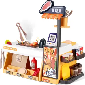 Dream Kitchen Set for Kids, Realistic BBQ Role Play, Barbecue Cooking Playset, Interactive Cooking Sounds, Indoor Fun for Ages 3+, Perfect for Pretend Play