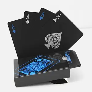 Playing Cards, 1 Box Waterproof PVC Material Poker Card, Party Entertainment Standard Poker Card Design for Party Holiday Game Props
