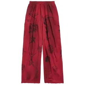 Balenciaga Red Tattoo Sweatpants