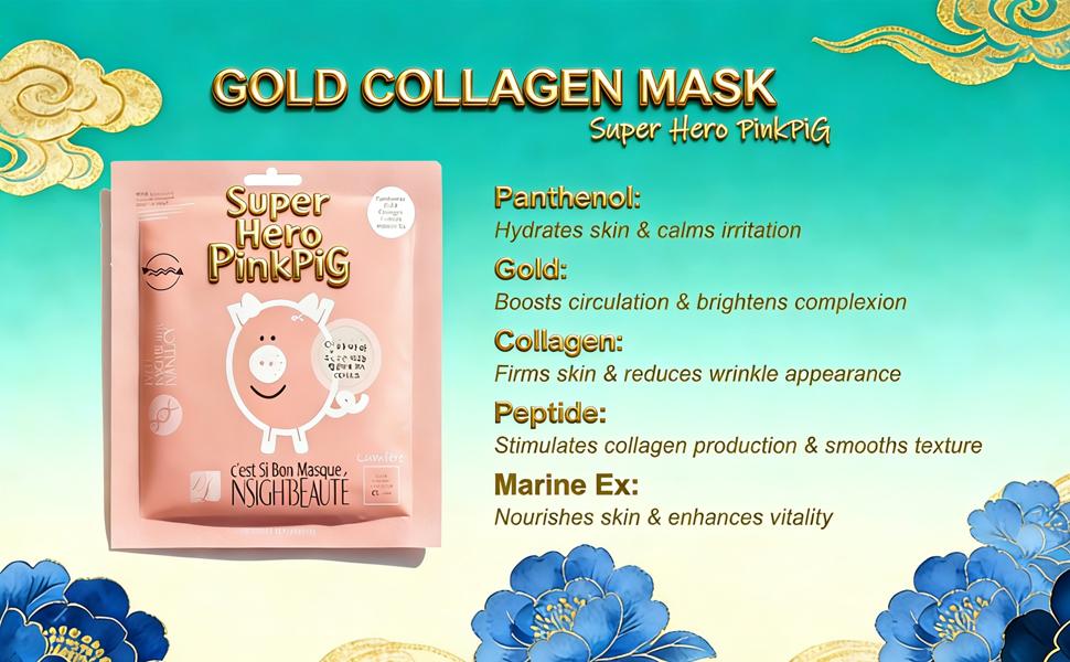 【JU】JEJU Marine EX Hydrogel Masks | Hydrate Skin with Hyaluronic | Lighten Dark Spots with Niacinamide | Firm Skin with Adenosine | Hydrogel Material Helps Skin to Absorb Ingredients More Effectively | Korean Face Masks  | 5 Sheets / Box