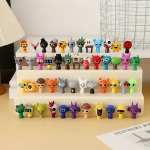 Sprunki Rhythm Box Set, 48-piece PVC Doll Collection, Music-themed Decorations, Suitable for Christmas, Birthdays, and Home Office Display