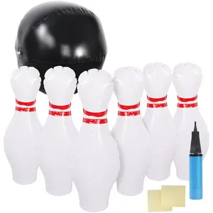 Segawe Kids' Inflatable PVC Bowling Set, Fun Sports Play Toy with 6 Pins & 1 Ball, Early Education Gift for School-Age Children