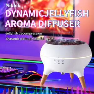Niklok 250ML Jellyfish Aroma Diffuser – Ultrasonic Aromatherapy, Remote Control, 7-Color Lights for Home/Office/Bedroom/Hotel