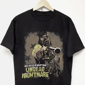 Red Dead Undead Tshirt Gift For Fan, Women And Men, Made Using 100% Us Cotton, Design & Printed In The USA Casual T-Shirt, Menswear Top Unisex