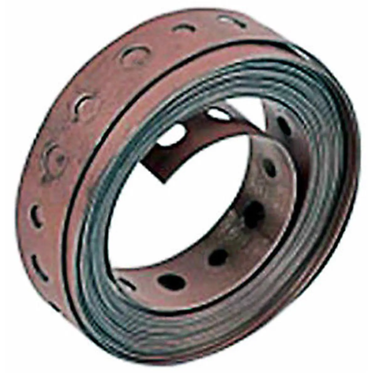 Oatey Pipe Hanger Strap, 24-Gauge Copper Plated Steel for Plumbing Support on Joists and Rafters, 0.75 in x 10 ft Roll, Hanging Pipe