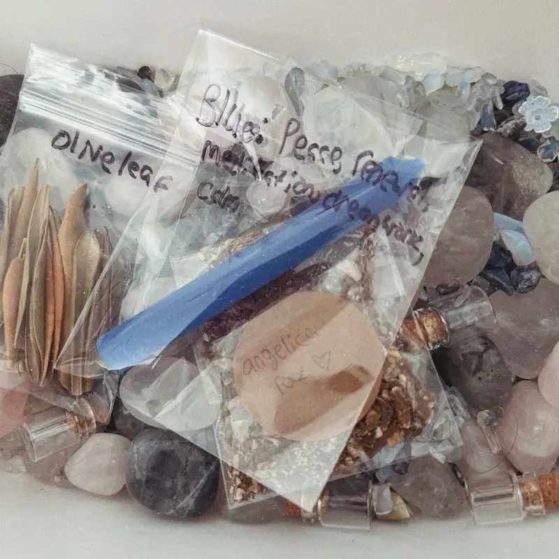 Lunar Witchcraft Confetti Scoop, Water Witch Confetti Scoop, Cosmic Witch Bundle, Lunar Witch Kit, Witchy Tools Box, Beginner Witch Supplies