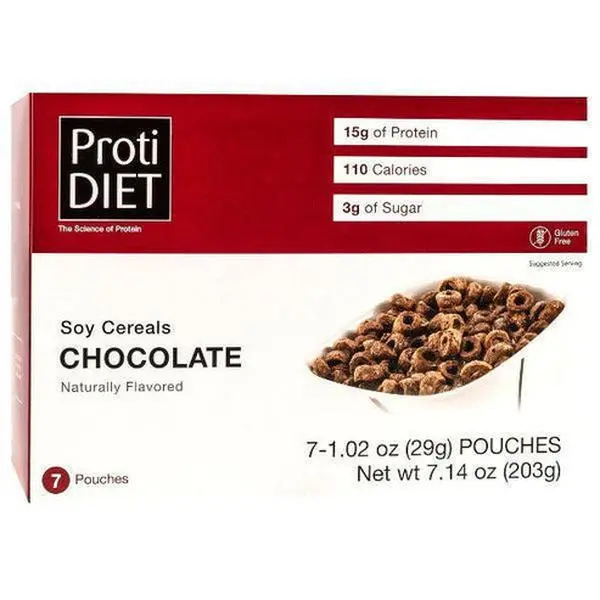 ProtiDiet - Protein Soy Cereal Chocolate - 7/Box