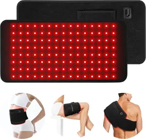 YUYISLE AC Plug-In Red Light Therapy Belt, 660nm & 850nm Near Infrared Soft Fabric Wearable Wrap with Adjustable Heat, Timer Control, Large Pad for Waist Back Muscle Relief, Portable Health Medical Supply - Ideal Easter Gift