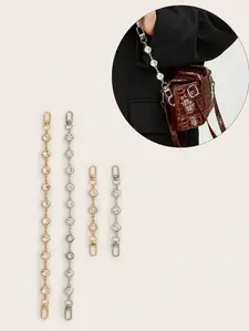 Elegant Rhinestone Circle Chain Bag Charm, High-End Versatile Purse Extender, Simple Yet Stylish Bling Accessory for Bags
