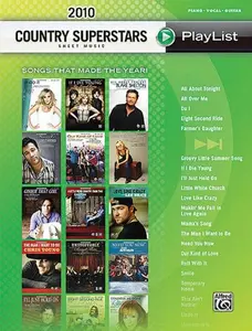 USED-2010 Country Superstars Sheet Music Playlis: Songs That Made the Year! (Piano/Vocal/Guitar) (Sheet Music Playlist) by Hal Leonard Corp. (Paperback)
