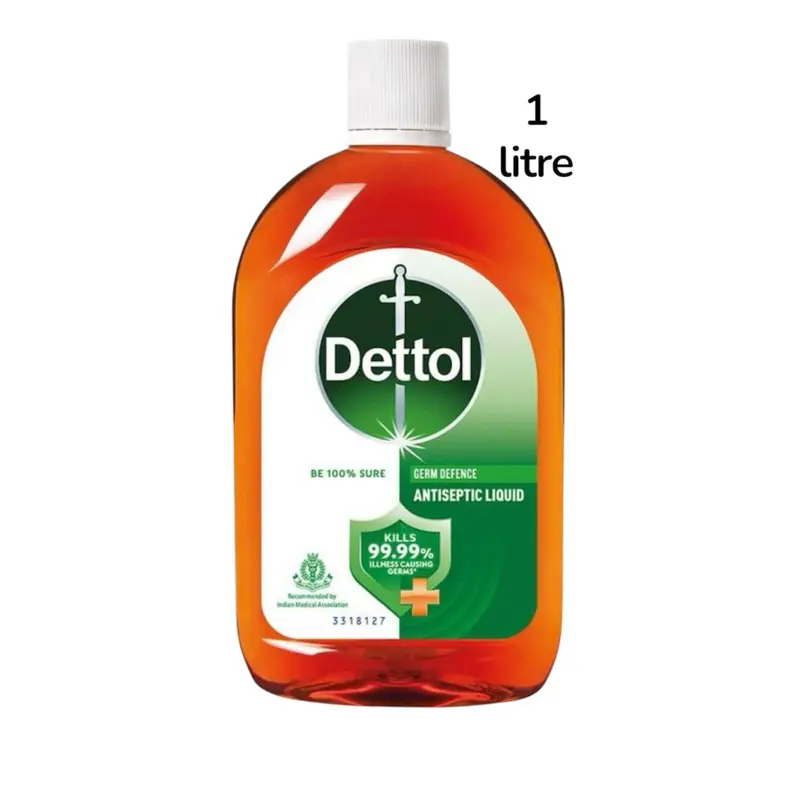 Dettol Scented Disinfectant Household Cleaning Liquid - Pine Fragrance, 99.99% Germ Defense, Eco-Friendly, Pack of 1 (1L Bottle) for Kitchen Cleaning, Pack Of 1 ( 1 Litre Bottle )