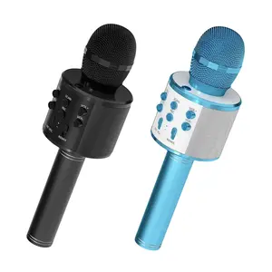 5 Core Microphone Wireless Karaoke Mic With Speaker 3 in 1 Portable Bluetooth Microfono Inalambrico BLACK & BLUE