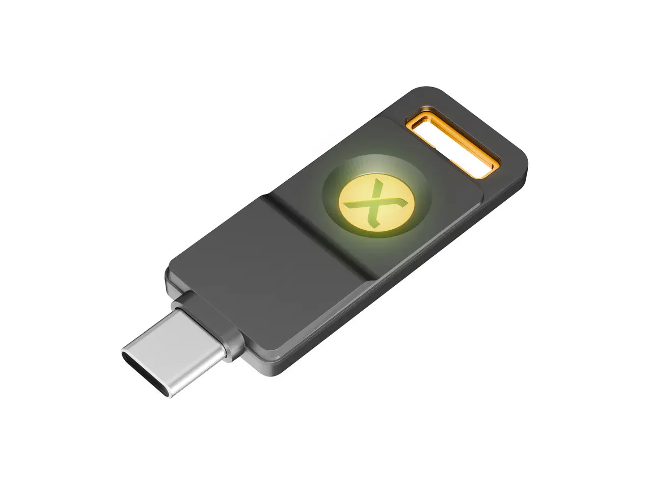 SecuX PUFido Drive 2 - F03Q - USB-C Security Key with Built-in 128GB Storage, FIDO2 & U2F Certified, CTAP2.1, MFA, PIN & Passkey Management