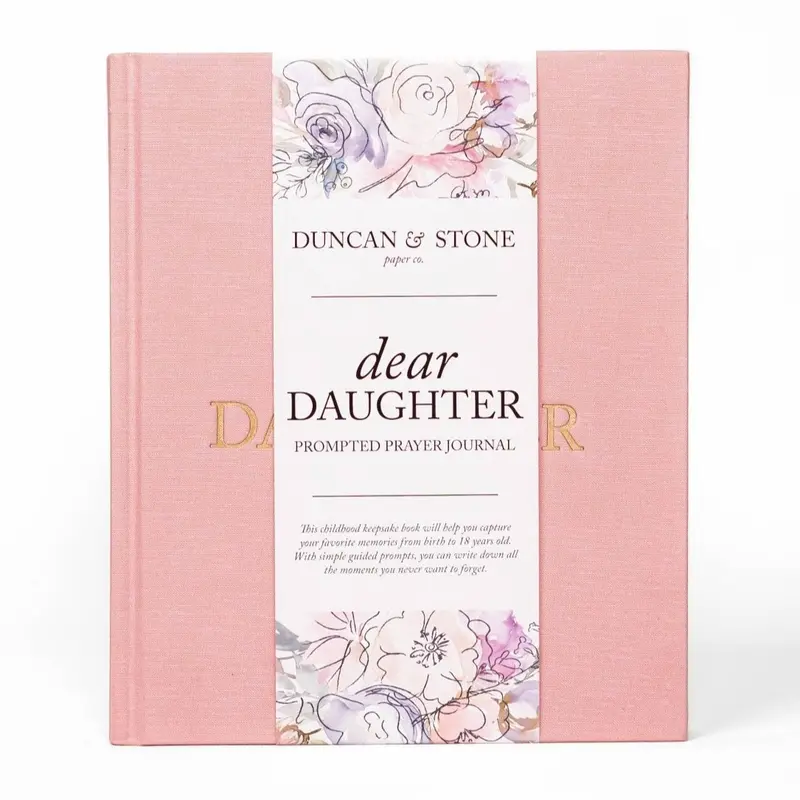 DUNCAN & STONE PAPER CO Classic Devotional Journal for Dear Daughter, Childhood Prayer Journal with Guided Prompts for Milestones Tracking