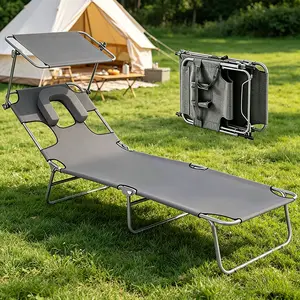 Foldable tanning chair for the perfect glow, from your backyard to the beach foldable, lightweight, perfect for every sunny spot.