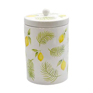 Temp-tations Seasonal 5-Quart Stoneware Lidded Canister