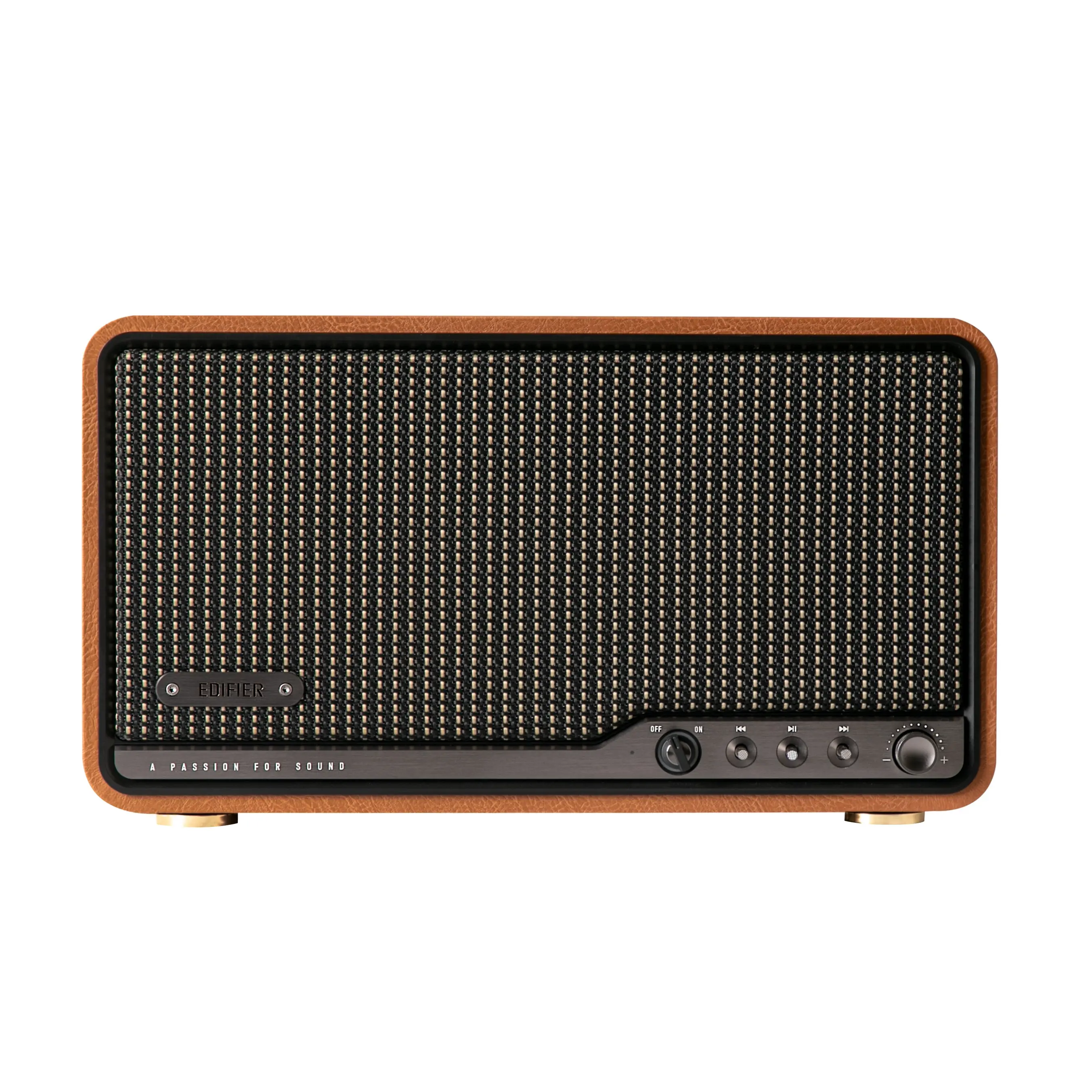EDIFIER S300 Hi-Fi WiFi Tabletop Speaker | Hi-Res Audio LDAC | Wireless Multi-Room & Stereo Pairing | 80W Power | Apple AirPlay 2 | Bluetooth 5.4 | USB-C AUX Inputs | Retro Design with Remote