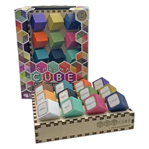 Chroma Cube Single Player Wooden Logic Game Chroma Cube Single Player Wooden Logic Game