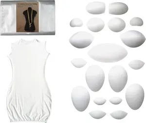 Pro Modular Dress Form Padding Regular Size Kit (20 Pieces) - Body Form Set for Sewing and Mannequin - Adult Female Dress and Tailoring Accessories