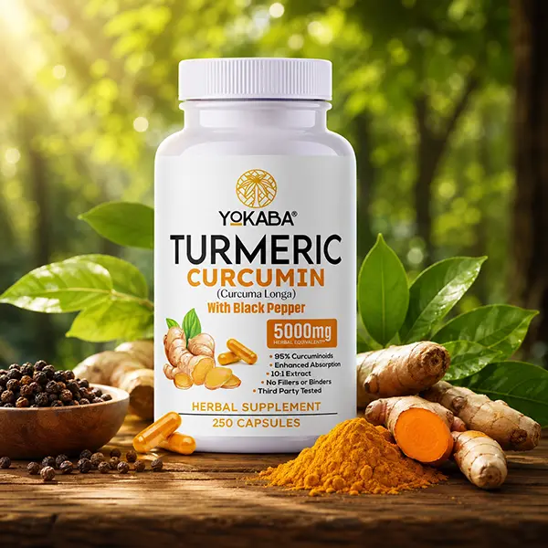 Turmeric Curcumin 5000mg with BioPerine, High-Potency Herbal Extract for Antioxidant, Joint & Inflammatory Support, 250 Capsules