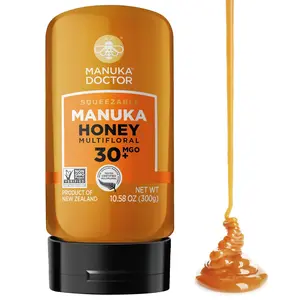 (A)MANUKA DOCTOR - Raw Manuka Honey MGO 30+ SQUEEZY, 100% Pure New Zealand Honey. Certified. Guaranteed. RAW. Non-GMO (10.58 oz)