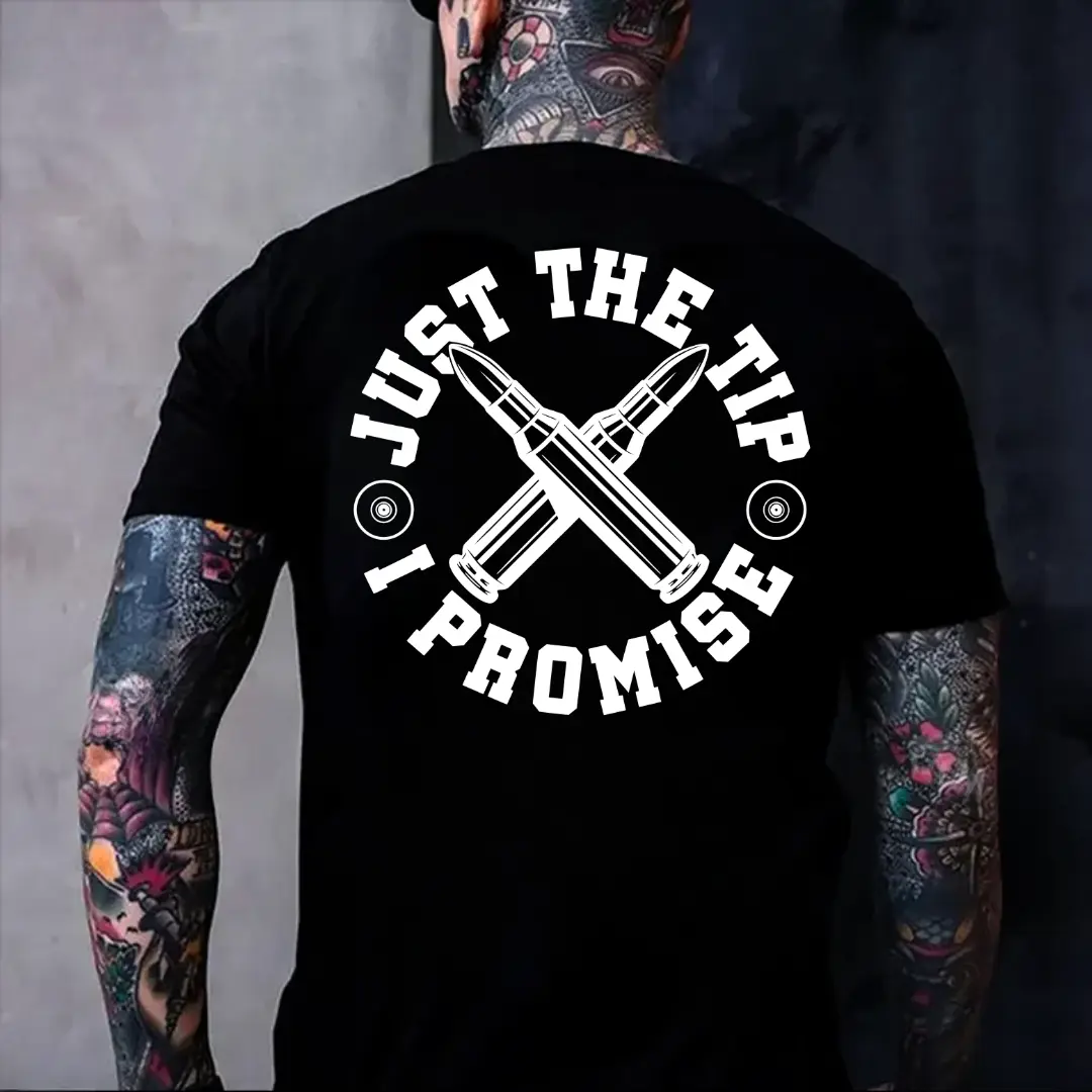 Just The Tip I Promise Shirt, Funny Ammo Gun Lover Tee, Sweatshirt, Hoodie