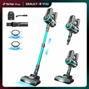 [DealsForYouDays]Devoac Cordless Vacuum Cleaner,8-in-1 Rechargeable Stick Vacuum,Up to 40mins Runtime,Powerful Suction,Lightweight,Versatile SummerWins for Hardwood Floors\Car\Carpets\Pet Hair