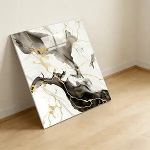 24pcs 30x30cm Self-Adhesive Faux Marble Finish Wallpaper, Waterproof & Moisture-Resistant, Easy Install Removable, Modern Luxury Design for Kitchen & Bathroom