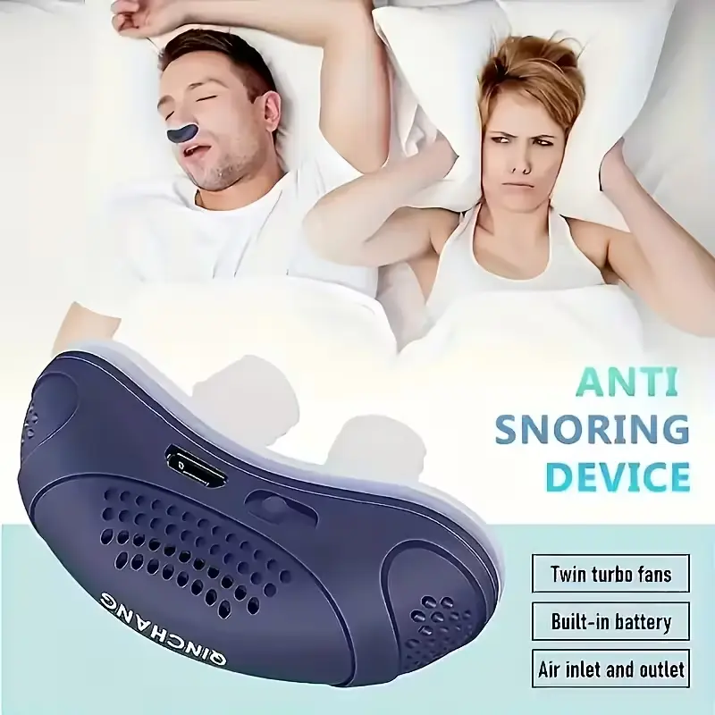Anti-Snoring Nasal Blockage - Electric Anti-Snoring Device, Prevents Snoring, Improves Sleep, Invisible Design, Comfortable Fit, Durable Structure, Soft, Snoring Aid, Sleep Apnea Monitor