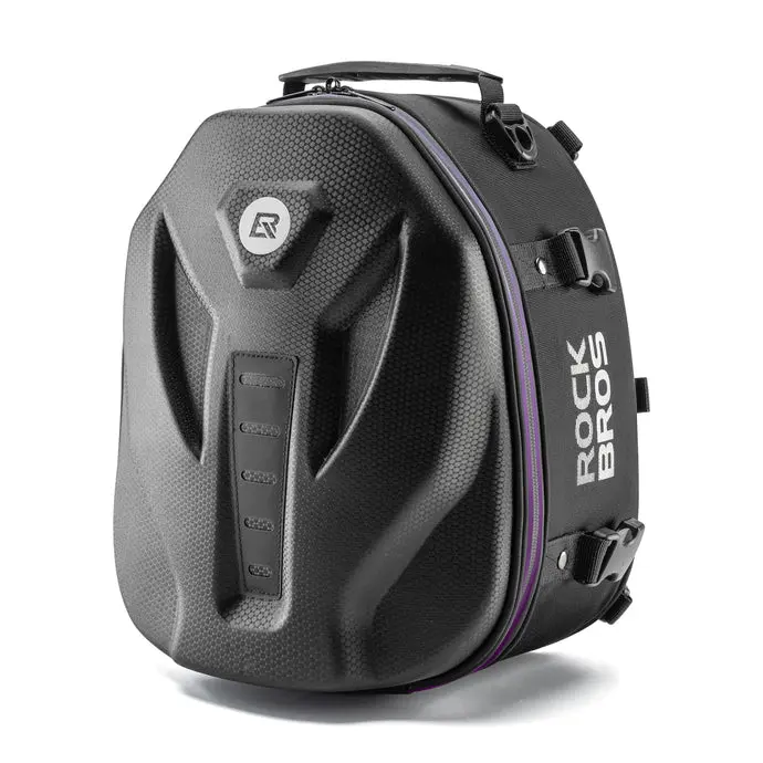 ROCKBROS Waterproof Tail Motorcycle Tail Rear Seat Bag 12.5L Storage Backpacks Hard Shell