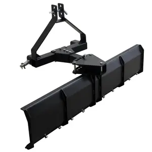 Heavy Duty 3-Point Rear Grading Blade for CAT 0 & CAT 1 Tractors - 52" Steel Farm Scraper - Ideal for Grading Driveways, Arenas, Topsoil, Gravel - Durable Agricultural Attachment